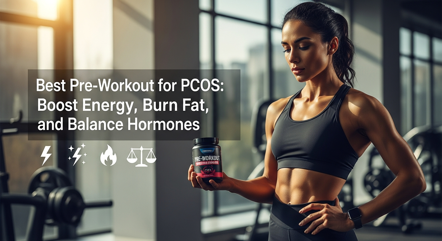 Choosing a good pre workout for PCOS can help women create a more consistent workout routine, aid in reaching their fat loss goals, and can decrease fatigue associated with hormone imbalances.